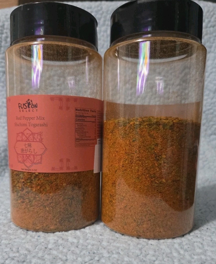Mezcla de pimiento rojo FUSION SELECT Shichimi Togarashi 七味唐がらし Peso neto: 6 oz (juego 2)