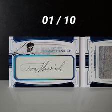 Only 10 Pieces Worldwide: Yankees Tommy Henrich Autographed Jersey  Game-Worn