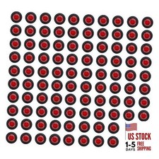 (Pack of 100) 3/4 Inch Mount RED LED Clearance Bullet Marker Red (100 PCS)