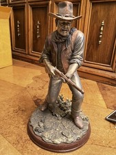 Bradford Exchange John Wayne Bronze Tone Scul...