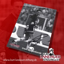 Autogrammkarte Uwe Gospodarek - Kurt Landauer Stiftung