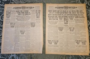 March 17-18 Newspapers Tsar Nicholas Abdicates Romanov Dynasty Ends Russian Rev