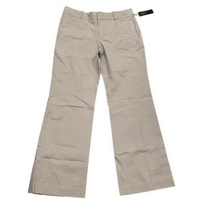 Banana Republic Jackson Fit Gray Wide Leg Stretch Trousers Women's 12 Career NWT