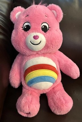 Care Bears 13'' Cheer Bear Plush Stuffed Animal Pink Rainbow Unlock The Magic