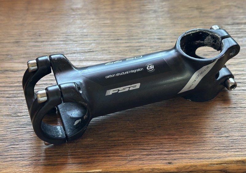 FSA OS 99 CSI stem, 100mm, 31.8. Titanium bolts.