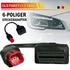 1X Euro 5 Adapter 6 Pin Motorrad Bike Diagnose f&uuml;r KTM Guzzi Piaggio Vespa Honda