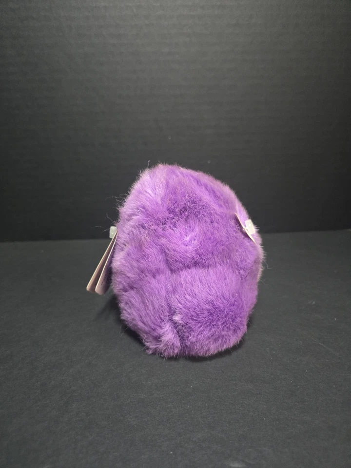 Swibco Puffkins 1999 PUDDLES THE PURPLE PLATYPUS Stuffed Plush Animal EUC  4" - Image 3 of 4