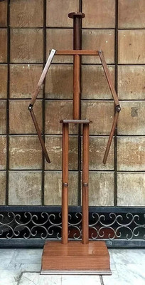 Medieval Knight Full Suit of Armor Stand   Solid Wooden Display Holder for LARP