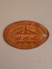 Quetschmünze Holland Kermis Karusell 1 Münze Mit Loch