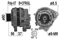 ERA 209368A Generator, Lichtmaschine FüR Honda Civic Viii Stufenheck (Fd, Fa)