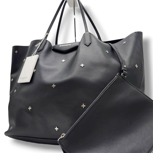 Givenchy Antigona Tote Bag Black Leather A4 Shoulder Unused
