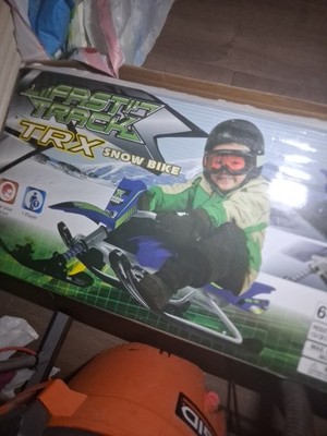 Rafferty Track TRX Snow Bike Ride-On Toy, Snow Theme, Age Level 4-7