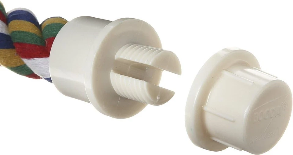 Домашнее животное удобный окунь для птиц гибкий многоцветный веревки, большой - 36 длина - Изображение 3 из 4