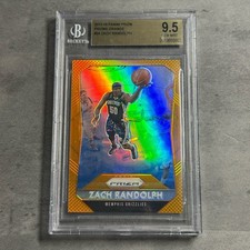 2015-16 Panini Prizm Orange Prizm /65 Zach Randolph #24 BGS 9.5 Beckett Slab