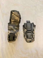 Lot of 2 USGI MOLLE II Flash Bang Grenade Pouches ACU NSN 8465-01-524-7324