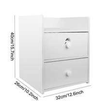 3 Drawer Wooden Bedroom Bedside Cabinet Furniture Storage Nightstand Side Table