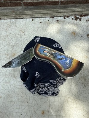 Presley Guitar Commemorative Folding Pocket Knife Franklin Mint