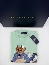 Polo Ralph Lauren Light Green Polo Bear Sweater Women s Small