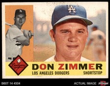 1960 Topps #47 Don Zimmer Dodgers 4 - VG/EX
