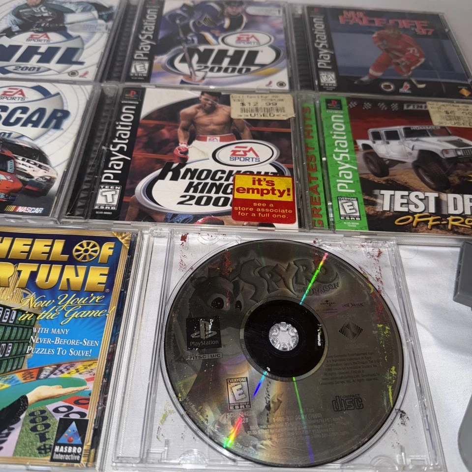 Lote de 8 juegos Sony PlayStation 1 y mando probado funcionando nostalgia Foto 4 de 4