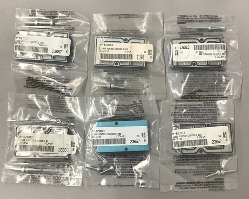 Lot of 6 MAC M-82003 Blank Backing Plate Station Cover Blue (b633)