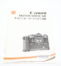Canon F-1 Motor Drive MF Original Instructions Free USA Shipping