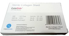 Pack of 10 Colo Gide Sterile Collagen Sheet GTR Membrane 10x15mm USA Tariff Paid