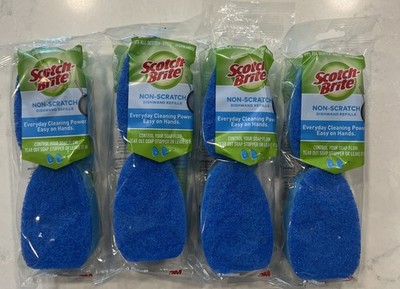 Scotch-Brite Non-Scratch Dishwand Refills 2 Pack Lot Of 4 Packs New Sealed