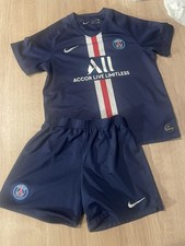 Boys PSG Paris Saint Germain Football Shirt and Shorts Kit Age 7-8
