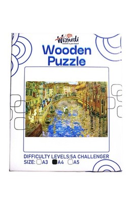 Venetian Canal Scene after Maurice Prendergast - Jigsaw Wooden Puzzle by Wiza...