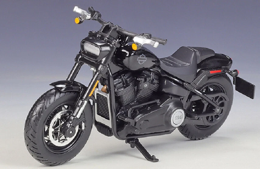 Maisto 1:18 Harley Davidson 2022 Fat Bob 114 мотоцикл новый в коробке - Изображение 3 из 4