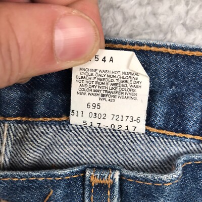 Levis 517 Jeans Mens 33x30 Blue Bootcut Distressed Vintage Y2K