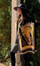 Luxury Design All Season Cashmere Scarf Women Wraps Horse Star Pashmina Shawls