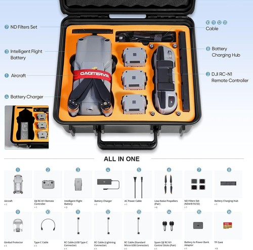 Hard Carrying Case for DJI Air 2S / Mavic Air 2 Drone and More Accessories, Wate - Picture 4 of 7