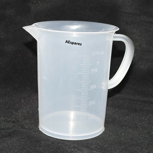 Neu 500ml 250ml 100ml 50ml Plastik Beaker Liquid Messbecher Tasse Set Von 4 - Bild 10 von 12