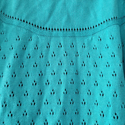 Avenue short sleeve cardigan Knitted Crochet Look Size 14/16 Green Cute!! - Picture 9 of 12