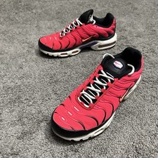 Nike Air Max Plus TN Siren Red DJ5138-600 Black White Bright Mango Mens Size 9.5