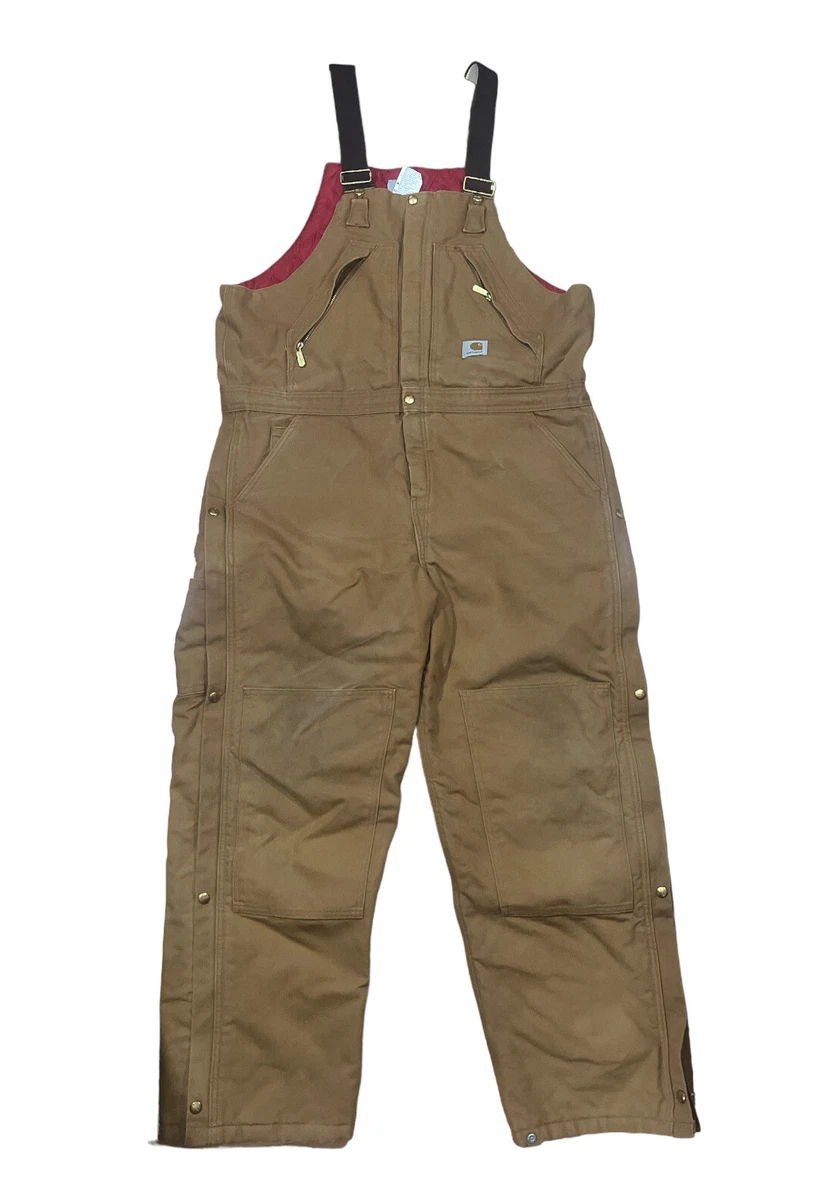 Carhartt carpenter top bib overalls
