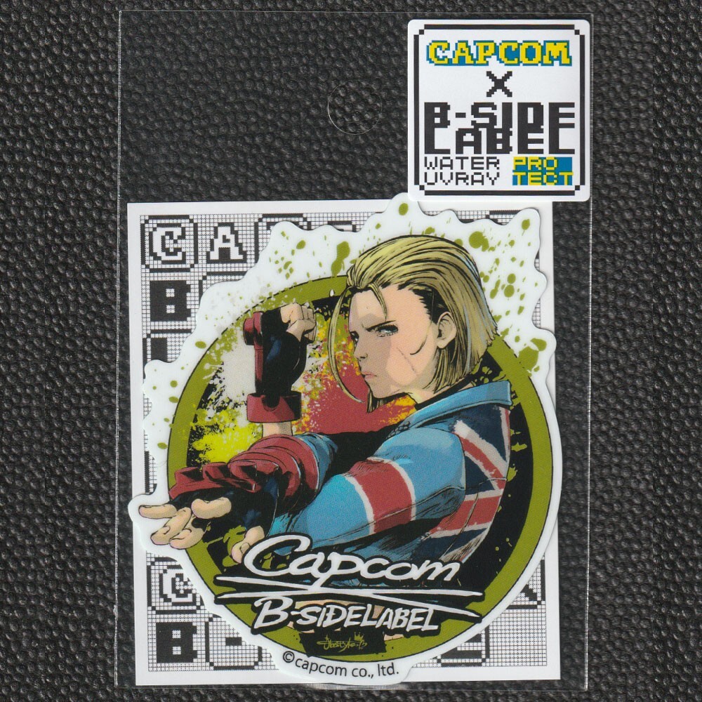 ストリートファイター キャミィ ビーサイドレーベル B-SIDE LABEL CAPCOM x B-Side Label Sticker Cammy Street Fighter 6 SF6 Japanese
