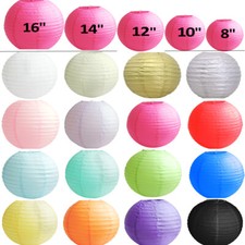 Time to Sparkle 1/5/10pcs ROUND PAPER LANTERNS Lamp Shade Hanging Wedding Party