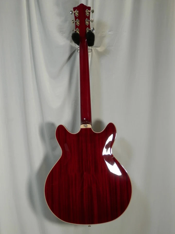 Guild Starfire I DC Cherry Double-Cut Stop-Tail semi-oca elétrica DEMO - Imagem 4 de 4
