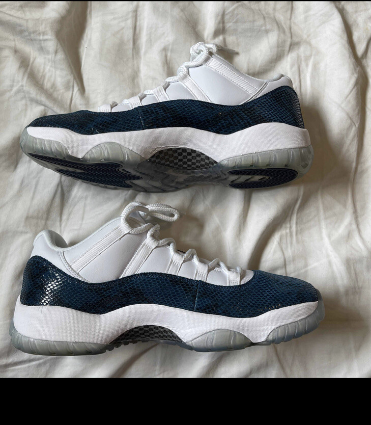 Nike Air Jordan 11 Retro Low Navy Snake size 9 OG XI CD6846-102