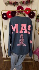 Oversize Sweater Namaste  Blau Rosa One Size ...