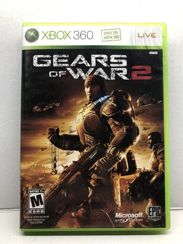 Gears of War 2 (Xbox 360, 2008) Complete w/ Manual - Tested Working - Free Ship