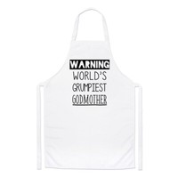 Warnung Worlds Grumpiest Godmother Koch SchüRze Muttertag Best Geburtstag Kochen