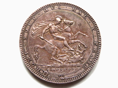Great Britain. 1820 - LX George 111 - Crown.. aEF - Bild 2 von 4