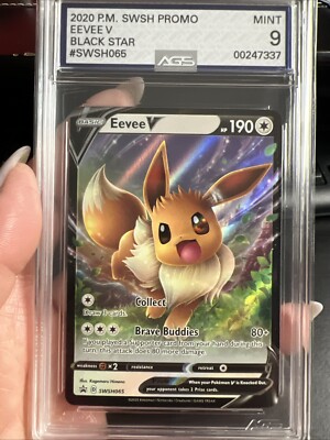 2020 Pokemon Eevee V SWSH065 V Powers Tin Promo Black Star Promo