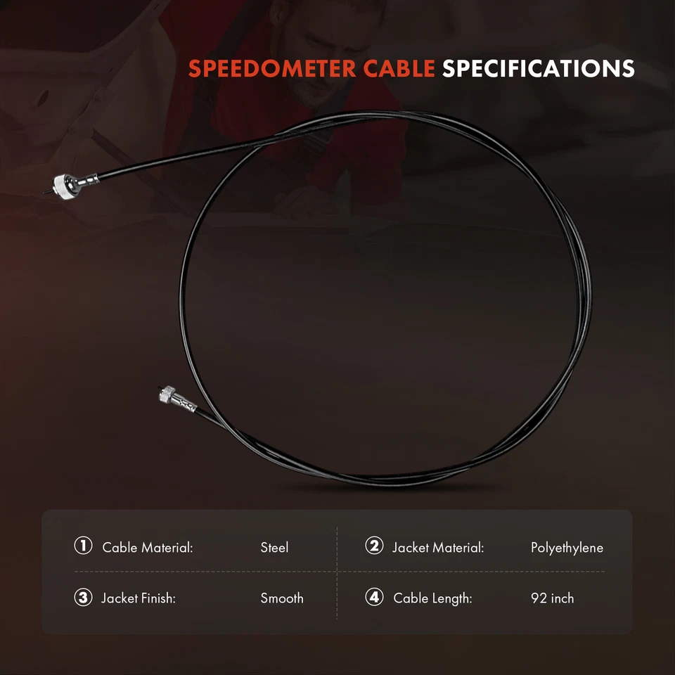 92 inch Speedometer Cable for Chevrolet Malibu Corvette Blazer K10 K20 Suburban - Image 3 of 4