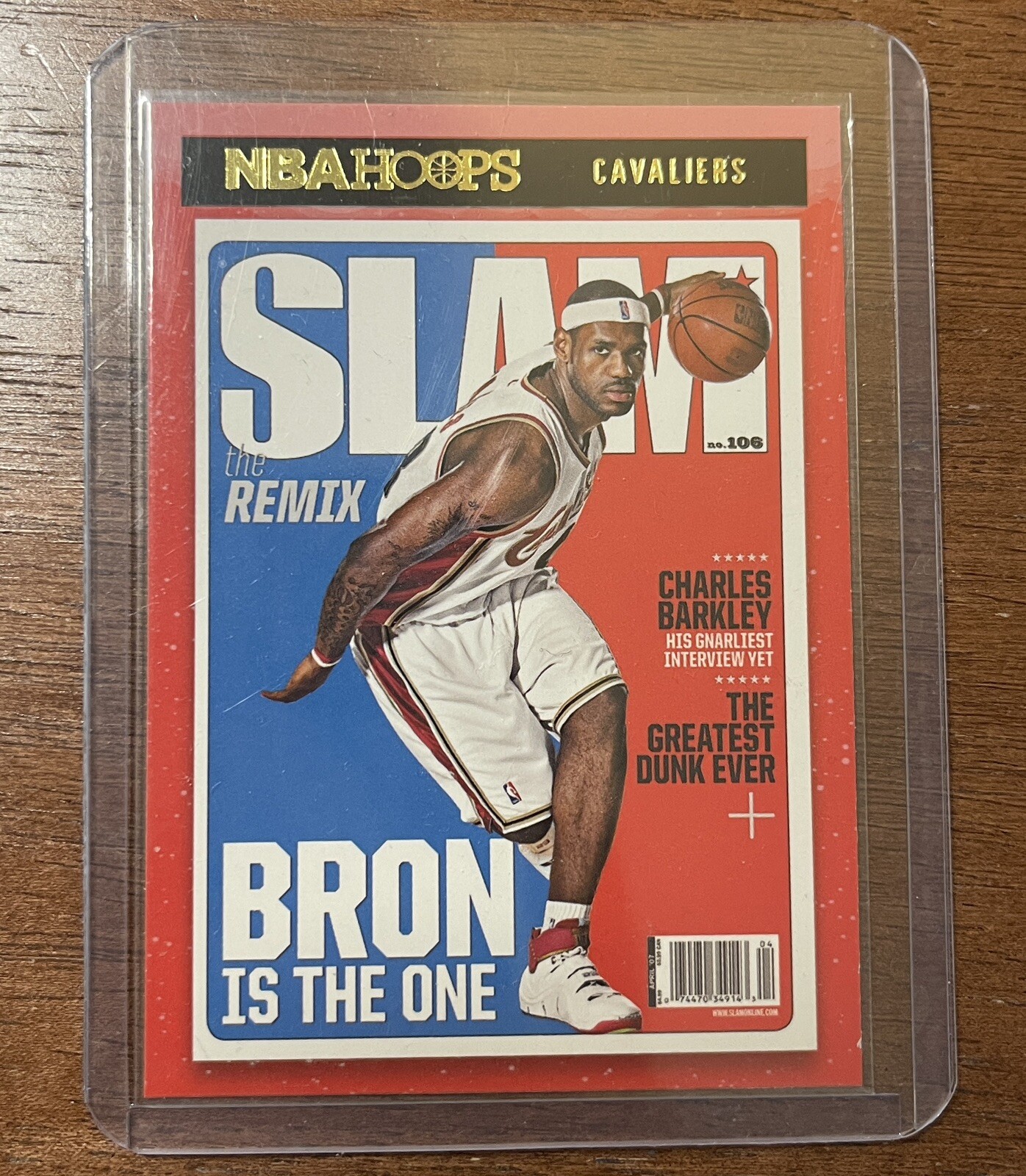 2020-21 NBA Hoops LeBron James #2 Slam Winter Gold