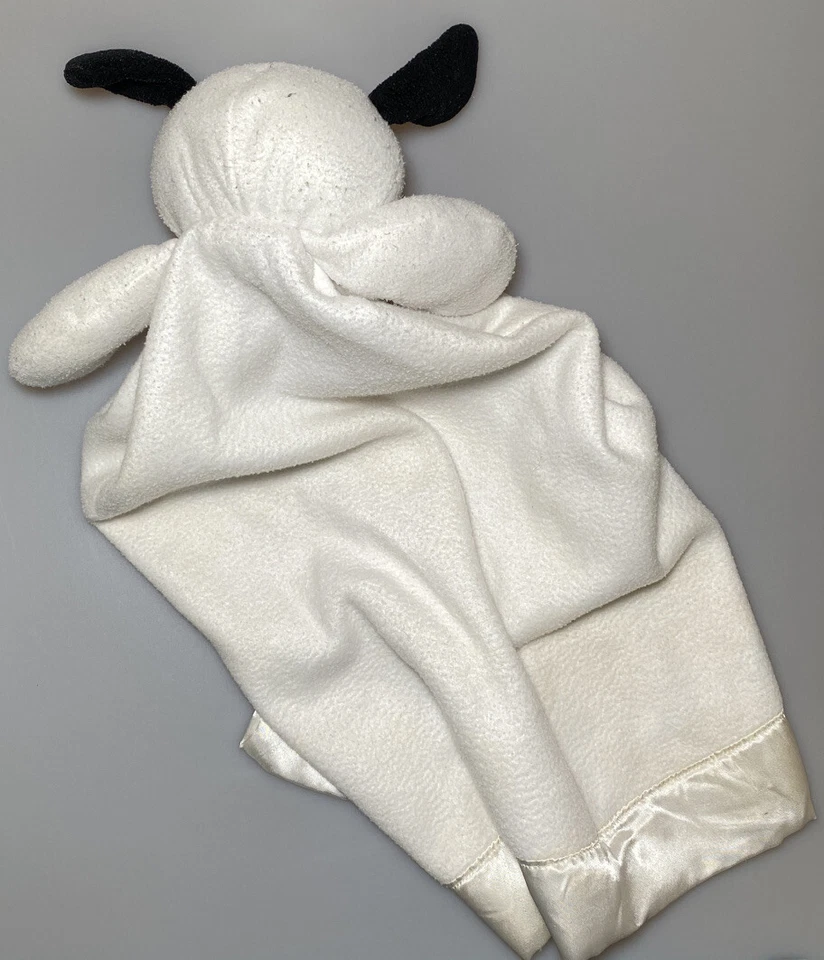 Manta de seguridad Gerber blanca de colección para cachorro perro bebé moño rojo amoroso punto negro satinado Foto 3 de 4